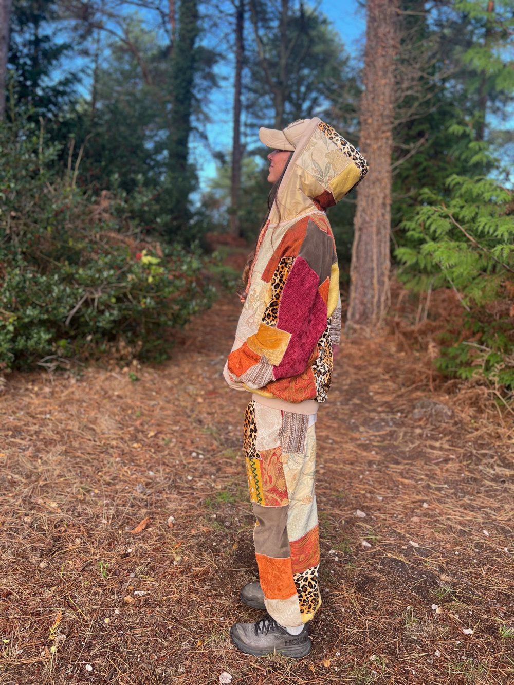 Patchwork tracksuit, right side